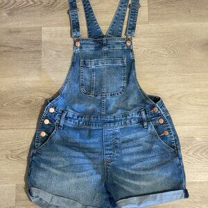 Old Navy Overall Denim Shorts Bibs - Medium